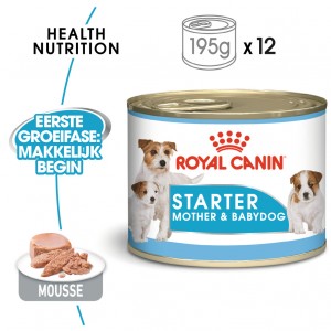 Afbeelding Royal Canin Starter Mousse Mother & Babydog - 12 x 195 g door Brekz.nl