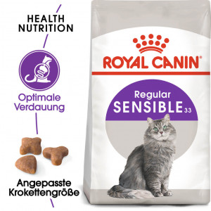 Afbeelding Royal Canin Sensible 33 kattenvoer 10 + 2 kg door Brekz.nl