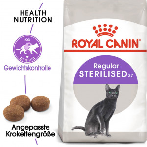 Afbeelding Royal Canin Sterilised 37 kattenvoer 10 + 2 kg door Brekz.nl