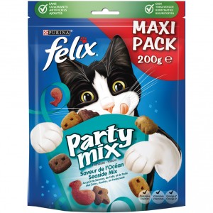 Afbeelding Felix Party Mix Seaside 200 gr kattensnoep Per stuk door Brekz.nl