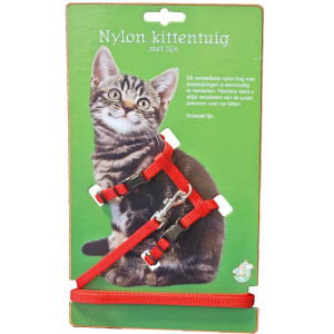 Afbeelding Nylon Kittentuig met lijn door Brekz.nl