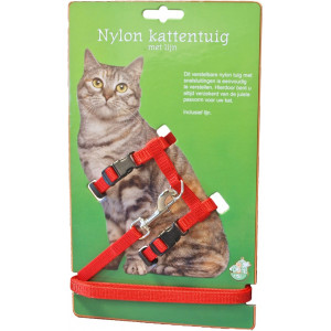 Kattentuig met kliksysteem Rood