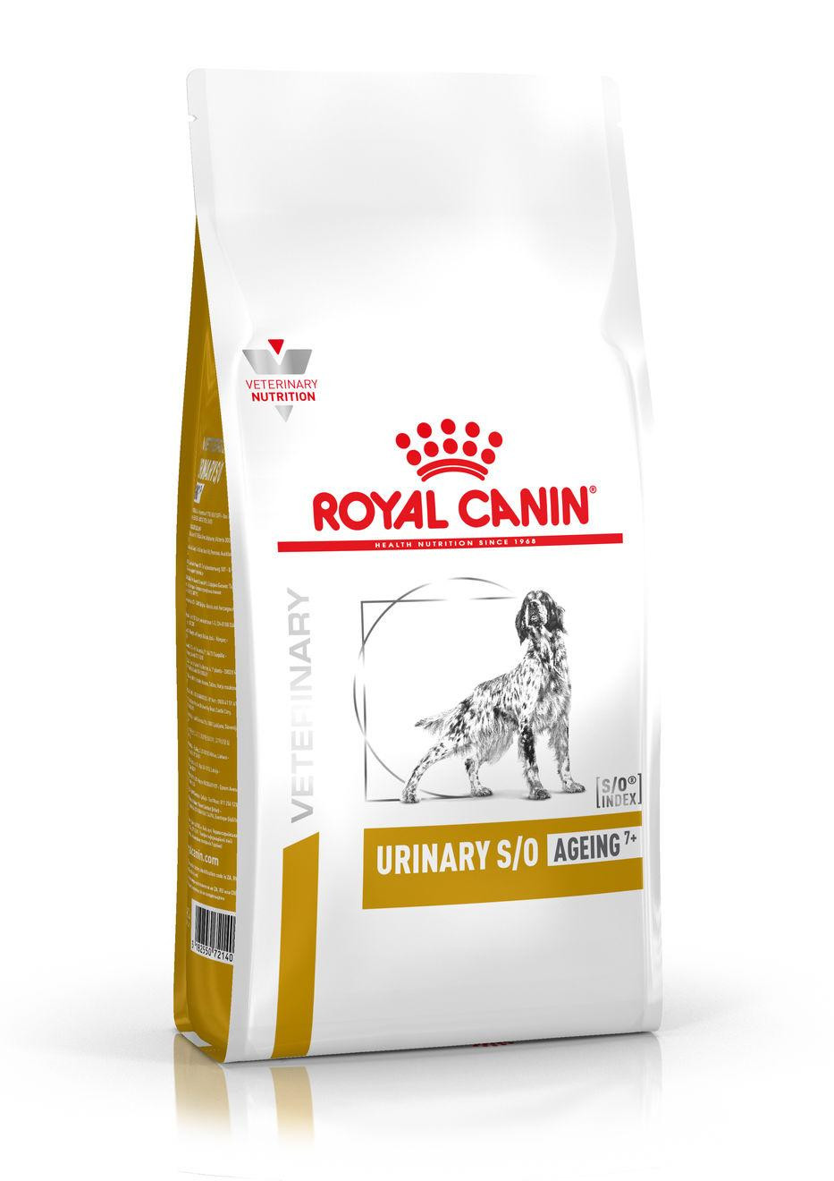 Afbeelding van 3 x 8 kg Royal Canin Veterinary Urinary S/O Ageing 7+ hondenvoer