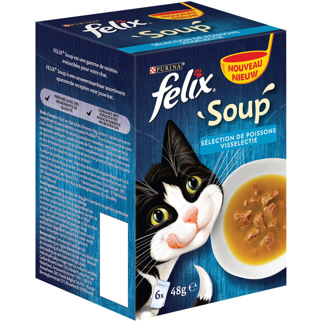 Felix Soup Visselectie Kattensoep (6x48g)