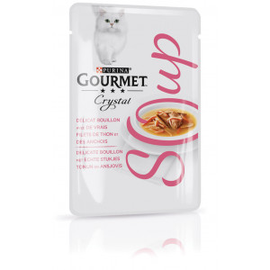 Afbeelding Gourmet Crystal Soup Pouch 40 g - Kattenvoer - Tonijn&Ansjovis door Brekz.nl