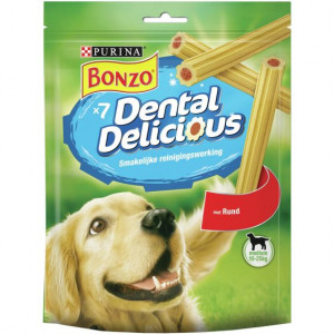 Afbeelding Bonzo Dental Delicious - Hondensnacks - Rund 200 g Medium door Brekz.nl