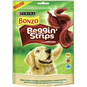 Bonzo Beggin Strips - Hondensnacks - Rund 120 g