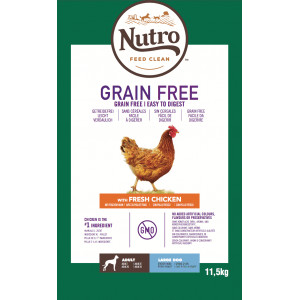 Afbeelding Nutro Grain Free Adult Large Kip hondenvoer 14.5 kg door Brekz.nl