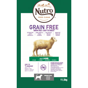 Afbeelding Nutro Grain Free Senior Lam hondenvoer 11,5 kg door Brekz.nl