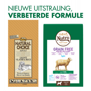 Afbeelding Nutro Choice Light Lam & Rijst hondenvoer 2 kg door Brekz.nl