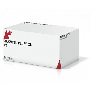 Afbeelding Prazitel Plus XL ontworming grote hond 100 tabletten door Brekz.nl