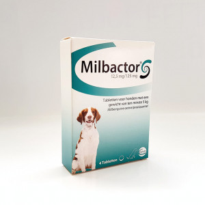 Milbactor ontwormingsmiddel hond vanaf 5 kg 48 Tabletten