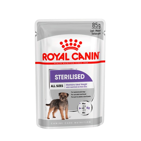 Royal Canin Royal Canin Sterilised natvoer hond (paté) 4 dozen (48 x 85 g)