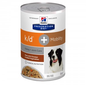 Afbeelding Hill's Prescription Diet K/D + Mobility Stoofpotje 354 g blik hondenvoer 1 tray (12 blikken) door Brekz.nl