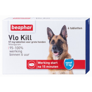 Afbeelding Beaphar Vlo Kill (vanaf 11 kg) hond 6 Tabletten door Brekz.nl