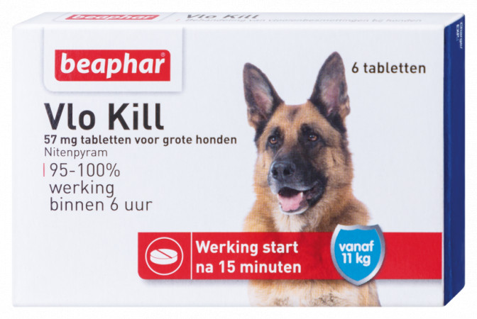 Afbeelding van 12 Tabletten Anti-Vlo Hond | Vanaf 11 Kg | Beaphar Vlo Kill