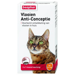 Afbeelding Beaphar Vlooien Anti-Conceptie (tot 4,5 kg) kat Per verpakking door Brekz.nl