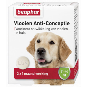 Afbeelding Beaphar Vlooien Anti-Conceptie (21 tot 40 kg) hond Per verpakking door Brekz.nl