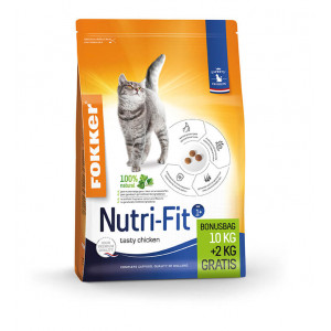 Afbeelding Fokker Nutri-Fit kattenvoer 10 kg door Brekz.nl