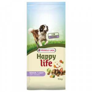 Afbeelding Happy Life Light Senior Kip - Hondenvoer - 3 kg door Brekz.nl