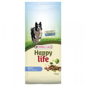 Afbeelding Happy Life Adult Salmon hondenvoer 15 kg door Brekz.nl