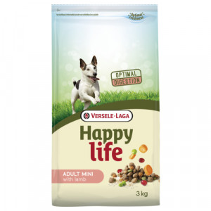 Happy Life Adult Mini met lam hondenvoer 2 x 3 kg