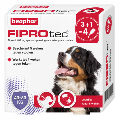 Beaphar Fiprotec Spot-On voor honden van 40 tot 60 kg