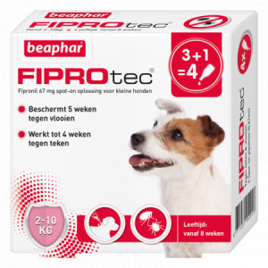 Afbeelding Beaphar Fiprotec Spot-On voor honden van 2 tot 10 kg 3 pipetten door Brekz.nl