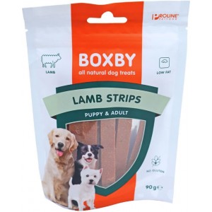 Afbeelding Proline Boxby Lamb Strips Lam - Hondensnacks - 90 g door Brekz.nl