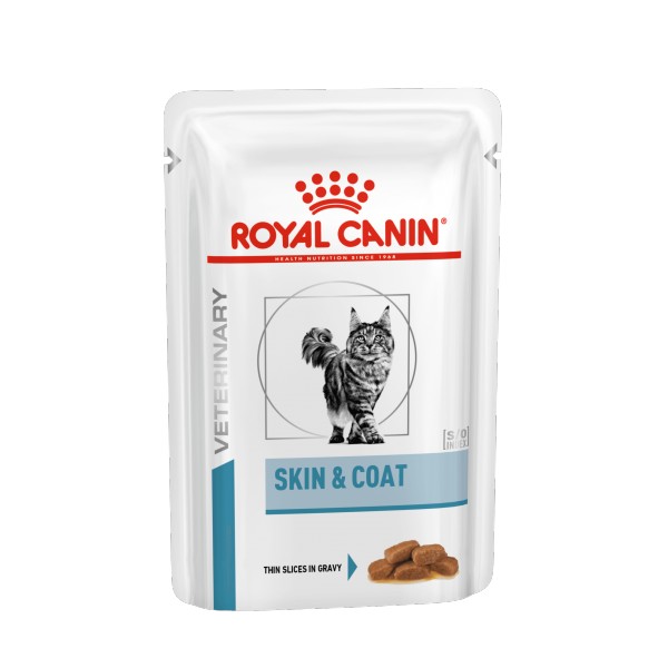 Royal Canin Veterinary Skin & Coat natvoer kat 2 dozen (24 x 85 g)