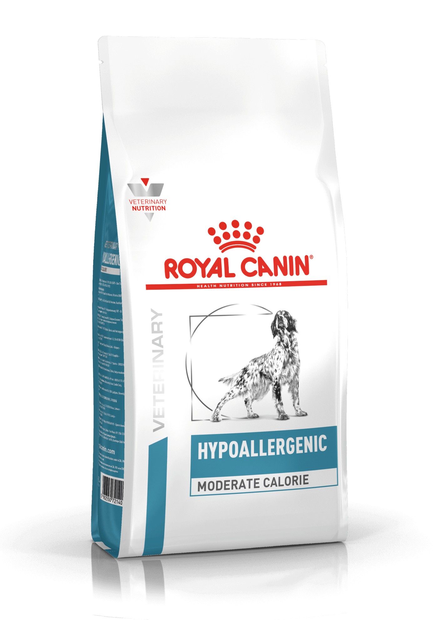 Afbeelding van 2 x 14 kg Royal Canin Veterinary Hypoallergenic Moderate Calorie hondenvoer