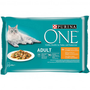 Purina One Adult Kip 85g nat kattenvoer 24 x 85 gr