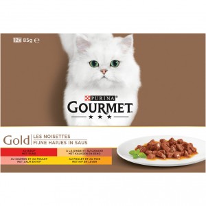 Afbeelding Gourmet Gold 12pack Fijne Hapjes 12x85 Gr door Brekz.nl