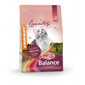 Afbeelding Fokker Country Balance Meat & Fish kattenvoer 10 kg door Brekz.nl