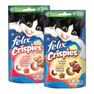 Felix Crispies combipack kattensnacks Per 2 afbeelding