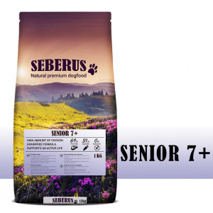 Afbeelding Seberus Senior 7+ natuurlijk graanvrij hondenvoer 12 kg door Brekz.nl