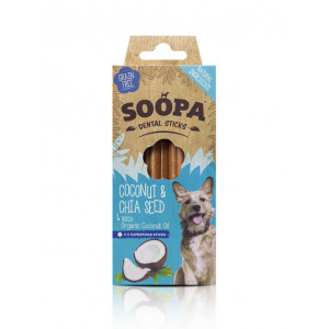 Afbeelding Soopa Dental Stick Kokosnoot & Chia Zaad door Brekz.nl