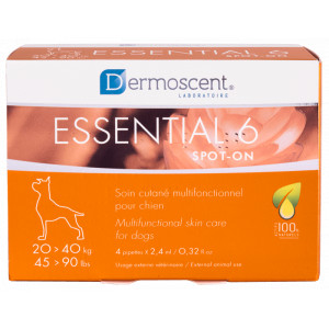 Dermoscent Essential 6 Spot-On hond (20 tot 40 kg) 3 x 4 pipetten