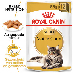 Afbeelding Royal Canin Maine Coon Adult Pouch 12 zakjes door Brekz.nl