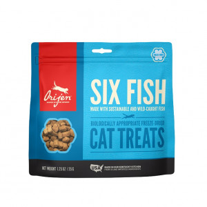 Afbeelding Orijen Six Fish Cat Treats 35 gram door Brekz.nl