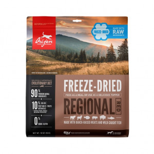 Afbeelding Orijen Freeze-Dried Regional Red hondenvoer 170 gram door Brekz.nl