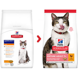 Afbeelding Hill's Mature Adult 7+ Light kattenvoer 1.5 kg door Brekz.nl