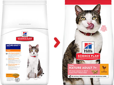 Hill's Mature Adult 7+ Light kip kattenvoer