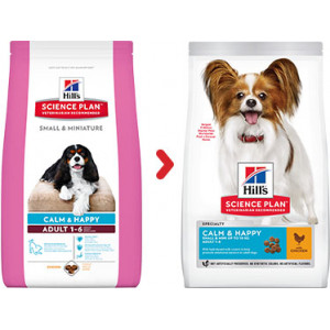 Afbeelding Hill's - Canine Adult Small & Miniature - Calm & Happy - 6,5 kg door Brekz.nl