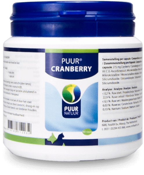 Puur Cranberry Capsules voor hond en kat