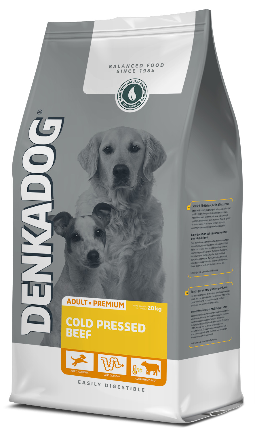 Denkadog Cold Pressed Beef hondenvoer