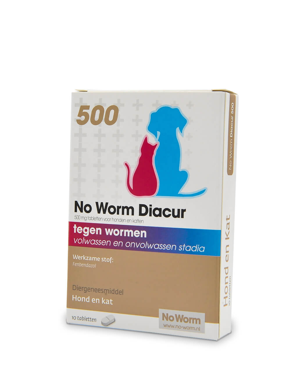 No Worm Diacur 500 voor hond en kat