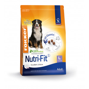 Afbeelding Fokker Dog Nutri-Fit L Kip - Hondenvoer - 13 kg door Brekz.nl