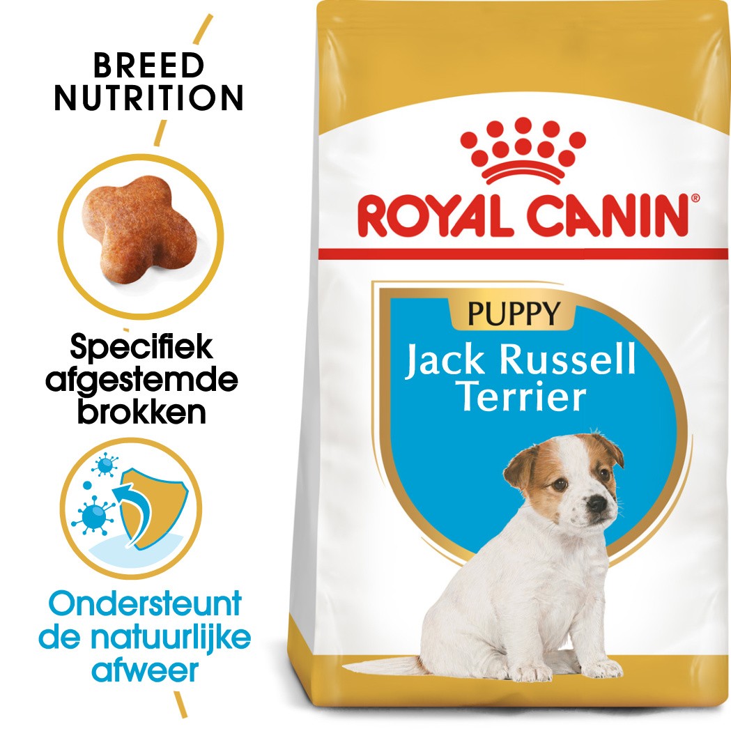 alcohol bespotten hoofdkussen Royal Canin Jack Russell Terriër Puppy hondenvoer