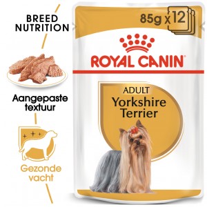 Afbeelding Royal Canin Yorkshire Terrier Adult natvoer 12 zakjes door Brekz.nl